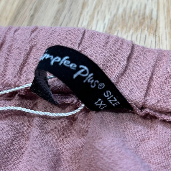 Simplee Plus | Pink Elastic Waist Pleated Ruffle A-Line Mini Skirt - Picture 8 of 11